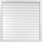 Ekena Millwork Vertical Surface Mount PVC Gable Vent: Functional, w/ 2"W x 1-1/2"P Brickmould Frame, 42"W x 42"H GVPVE42X4202SF - alternate 1
